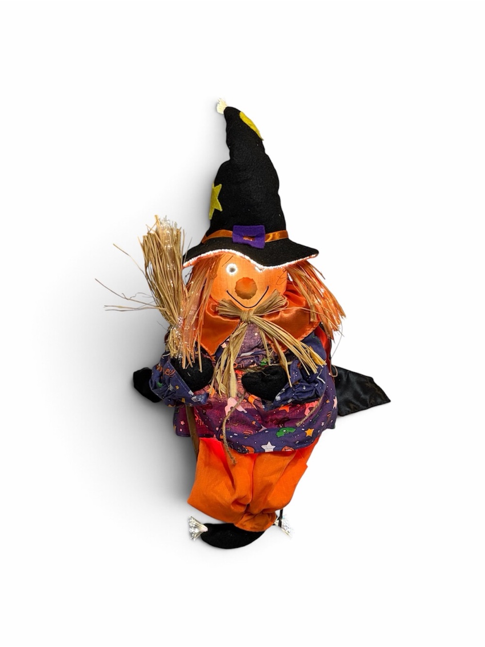 Vintage Halloween Fiber Optic Witch Display Halloween Decor